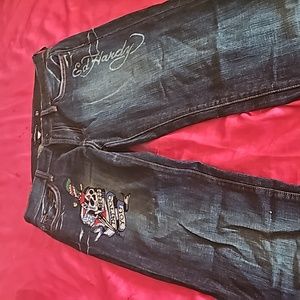 Ed hardy jeans with bling